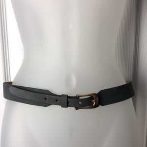 VTG Sasson  Grey with Gold buckle Belt Girls M/L